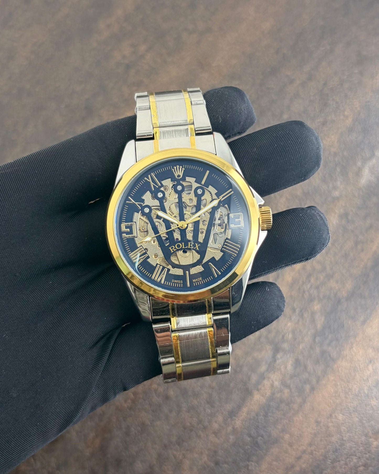 Rolex Automatic Open Heart Transparent Dial