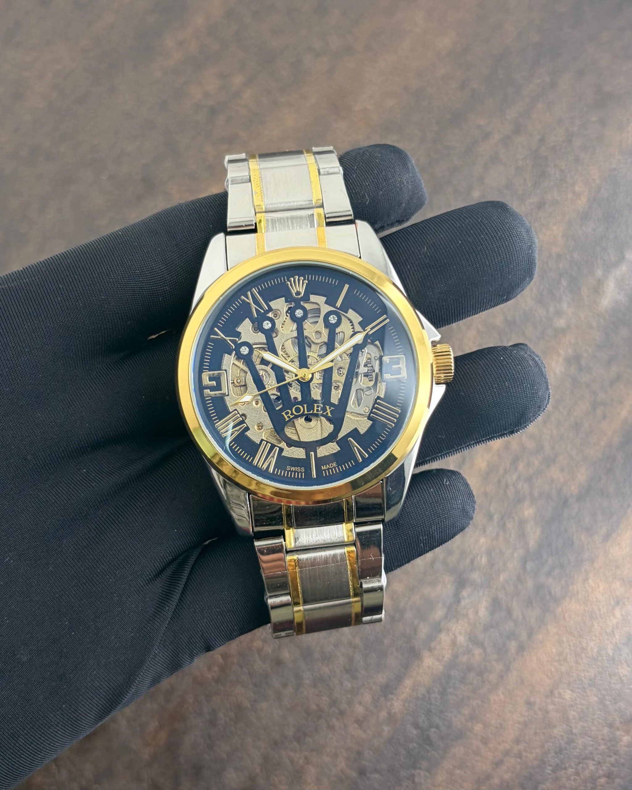 Rolex Automatic Open Heart Transparent Dial