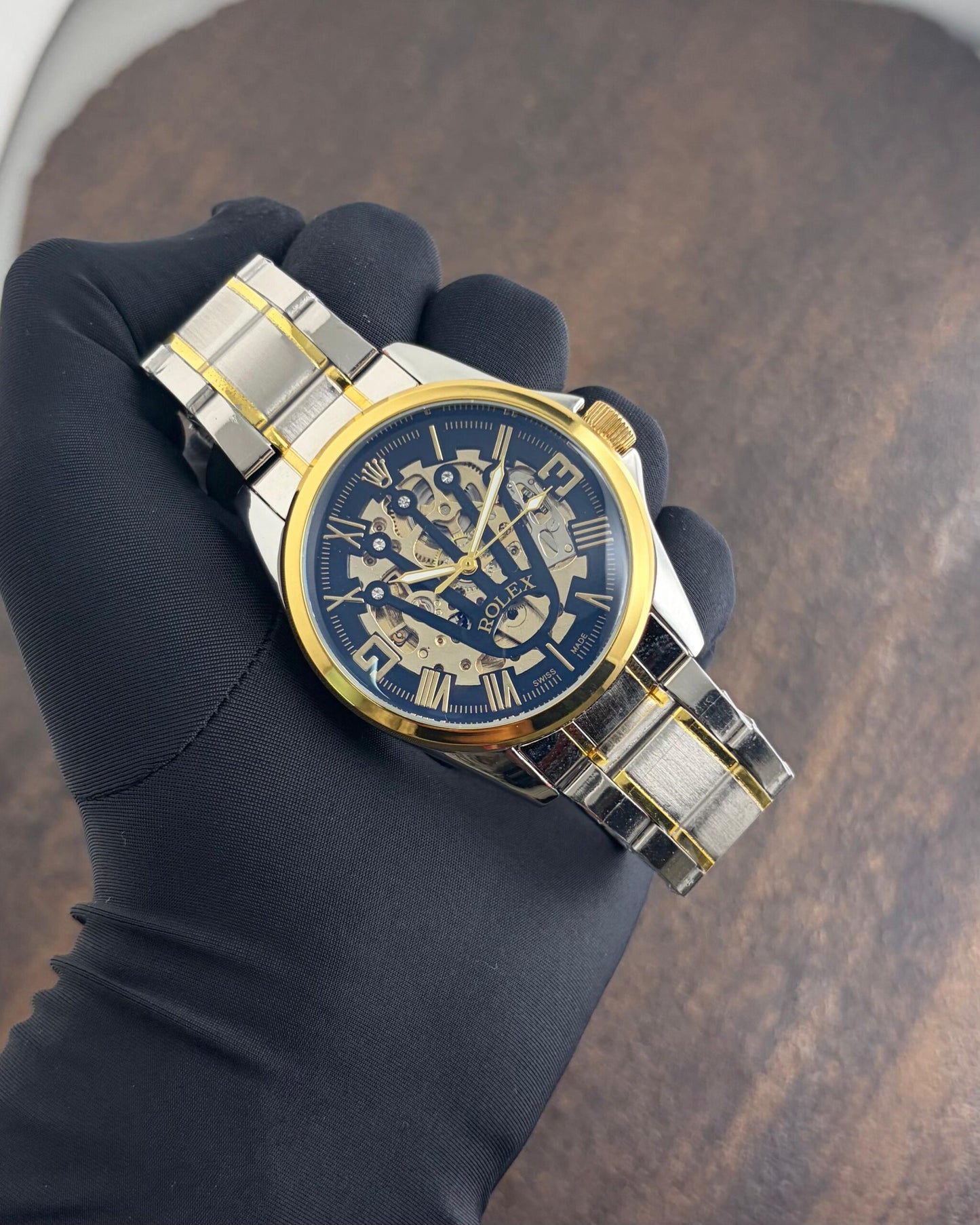 Rolex Automatic Open Heart Transparent Dial