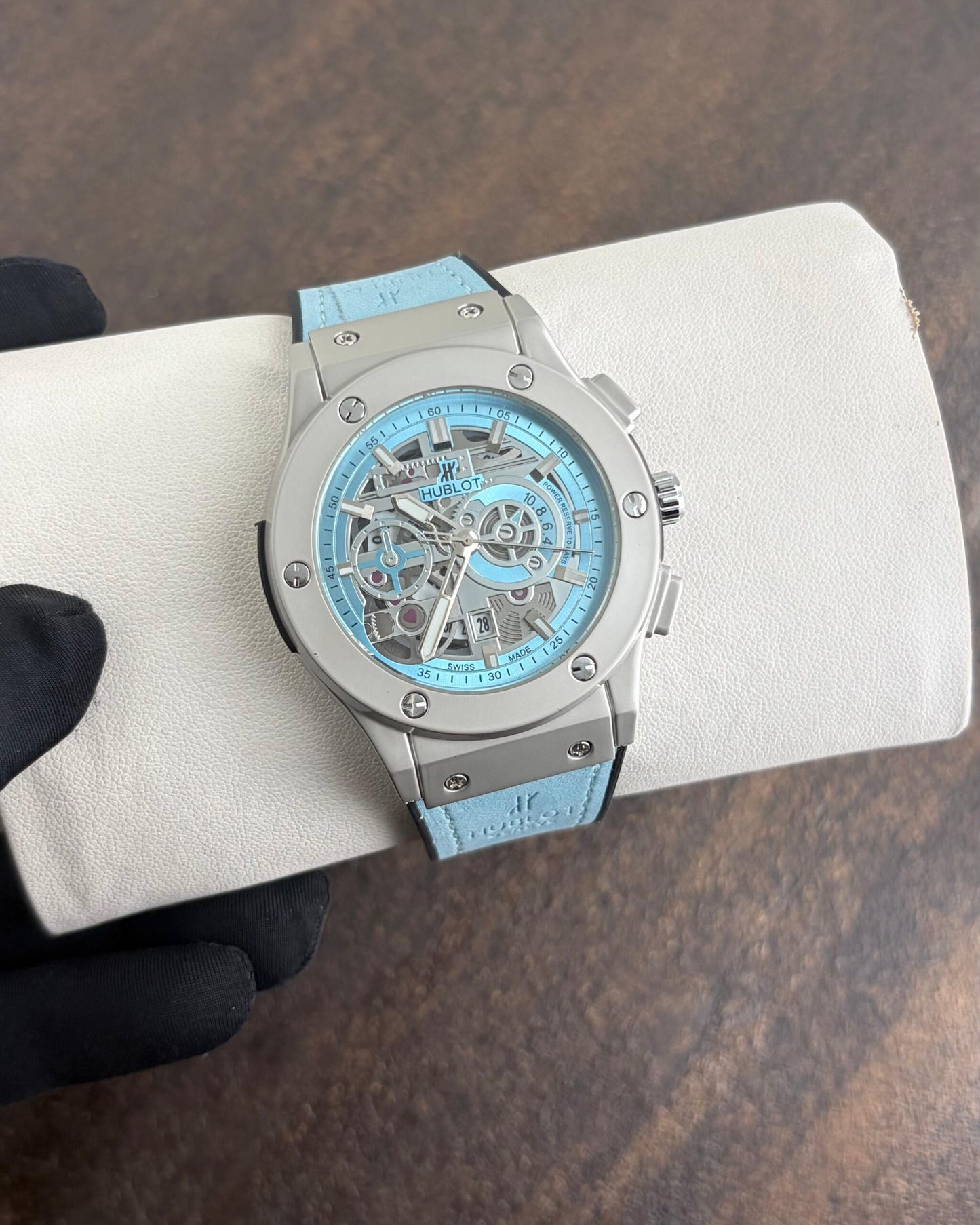 Hublot Ice Blue Leather Quartz