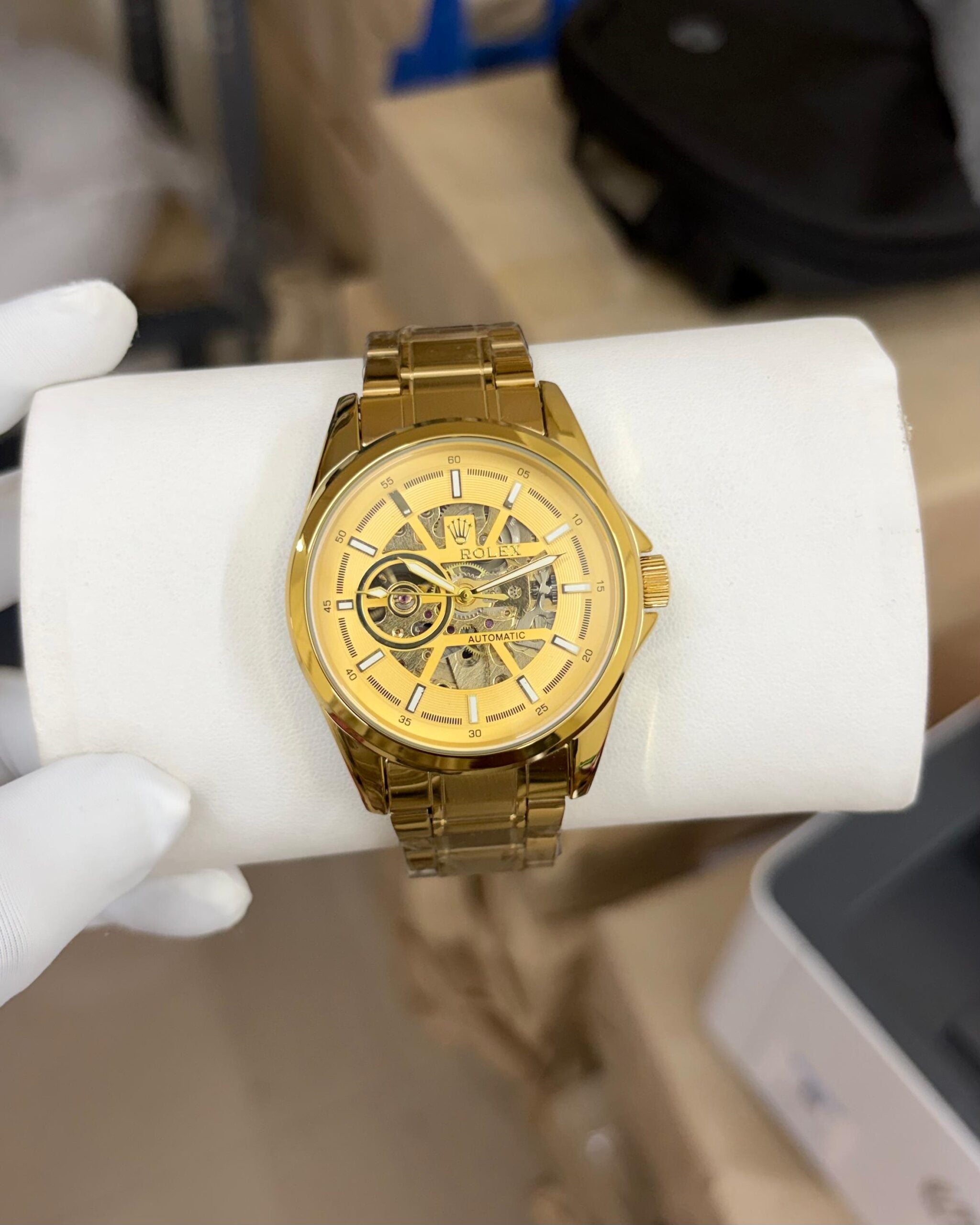 Rolex Gold Automatic Open Heart