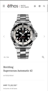 Breitling Superocean Black Dial Automatic