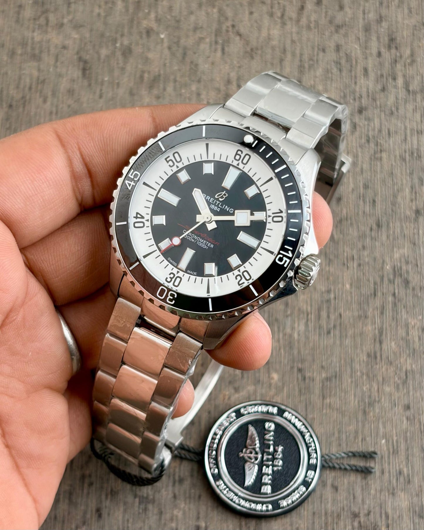 Breitling Superocean Black Dial Automatic