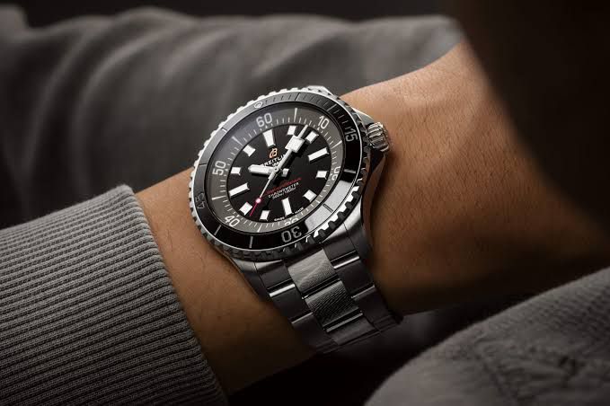 Breitling Superocean Black Dial Automatic