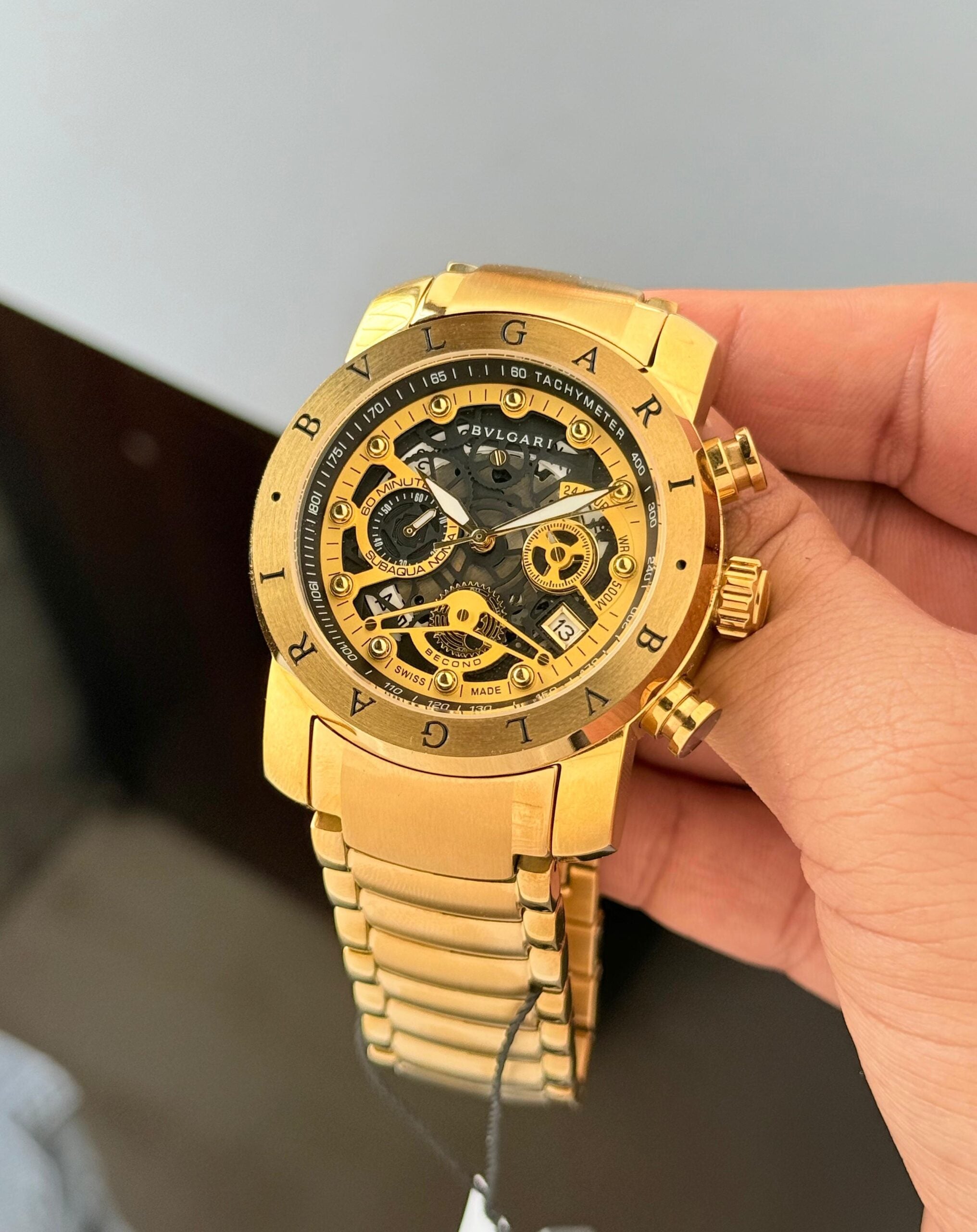 Bvlgari Nuclear Weapon Series Black &amp; Golden Chrono