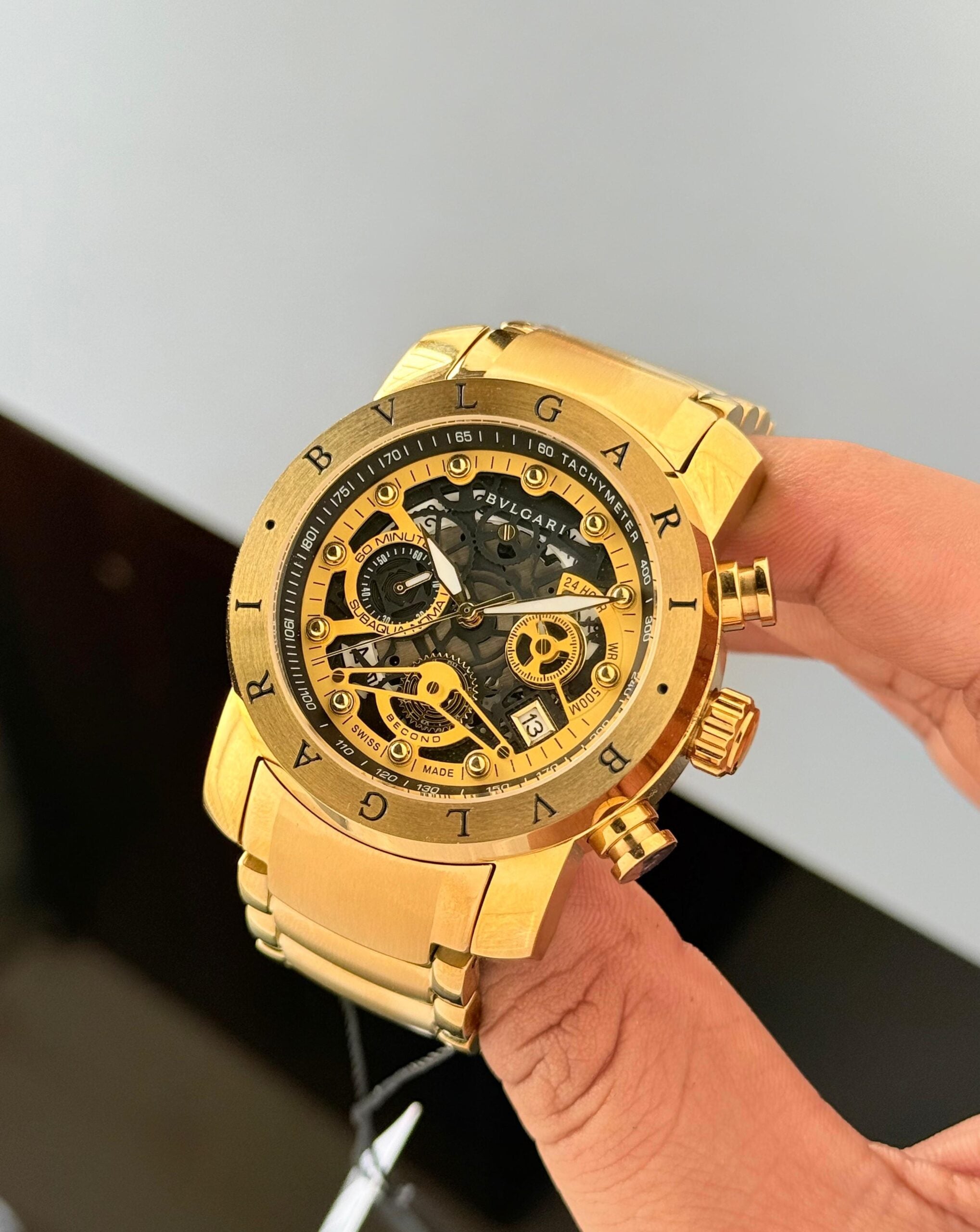 Bvlgari Nuclear Weapon Series Black &amp; Golden Chrono