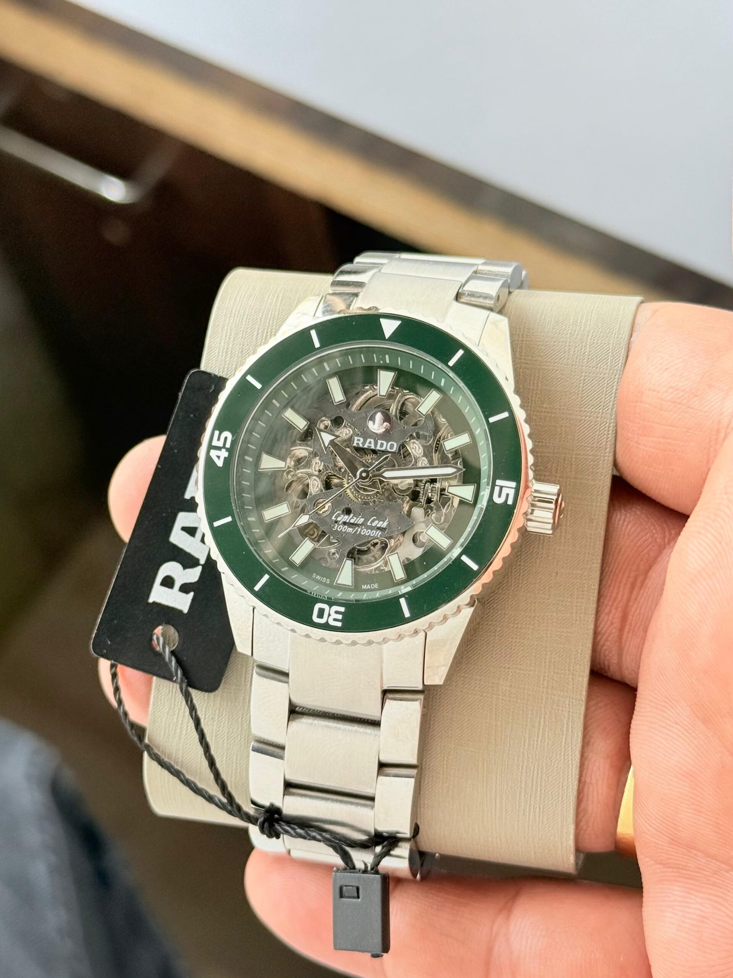 Rado Captain Cook Green Skeleton Dial Automatic