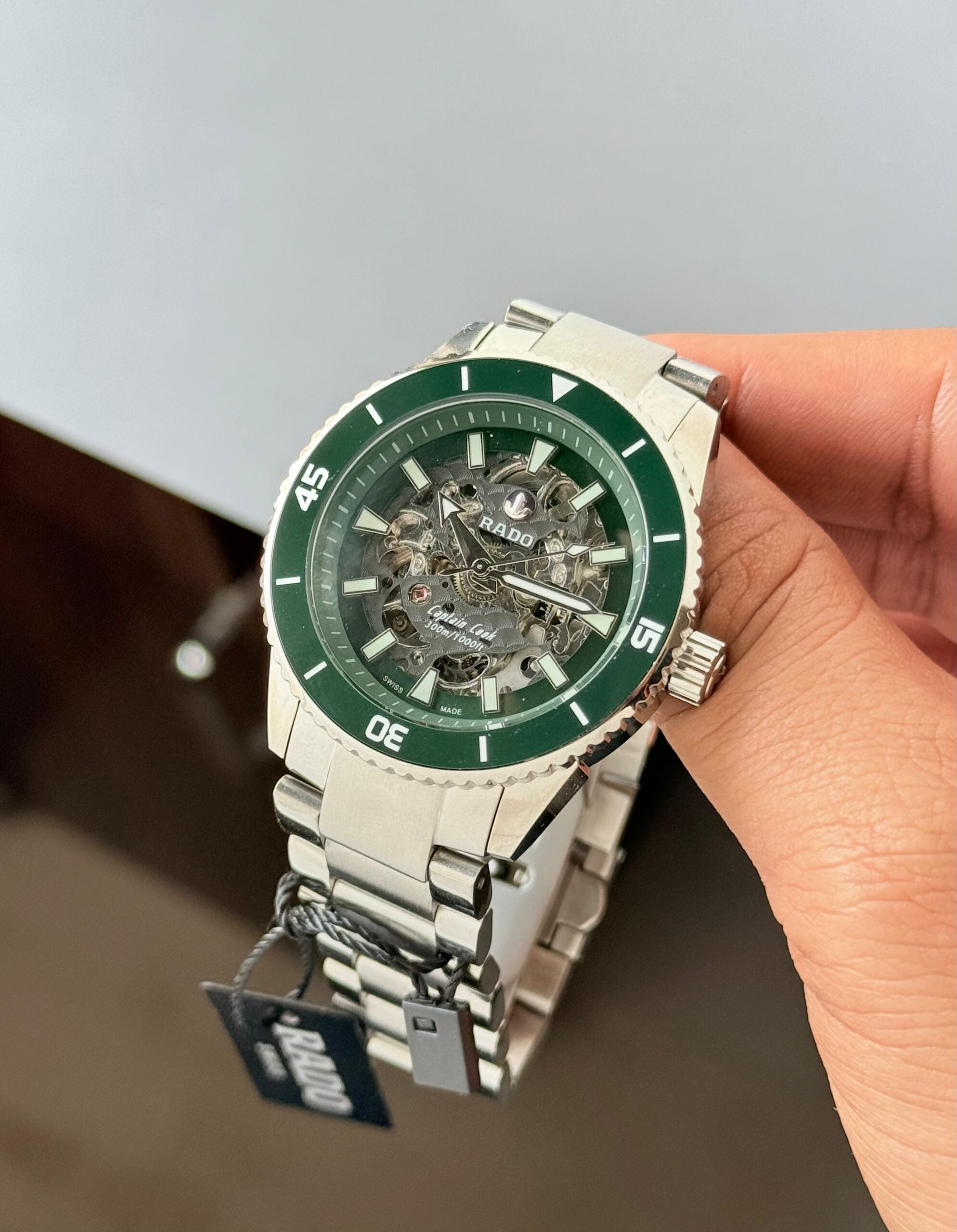 Rado Captain Cook Green Skeleton Dial Automatic