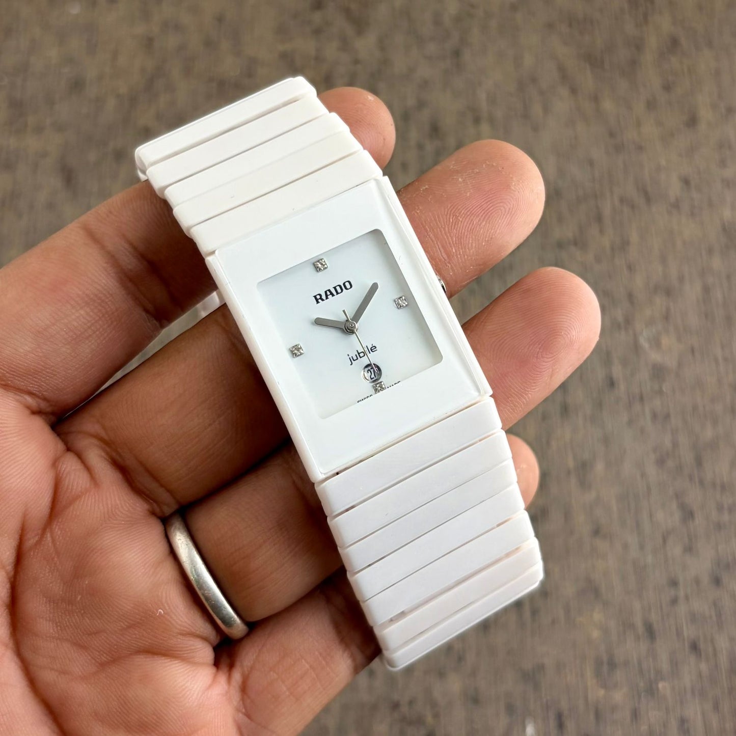 Rado Jubilee White Ceramic Quartz