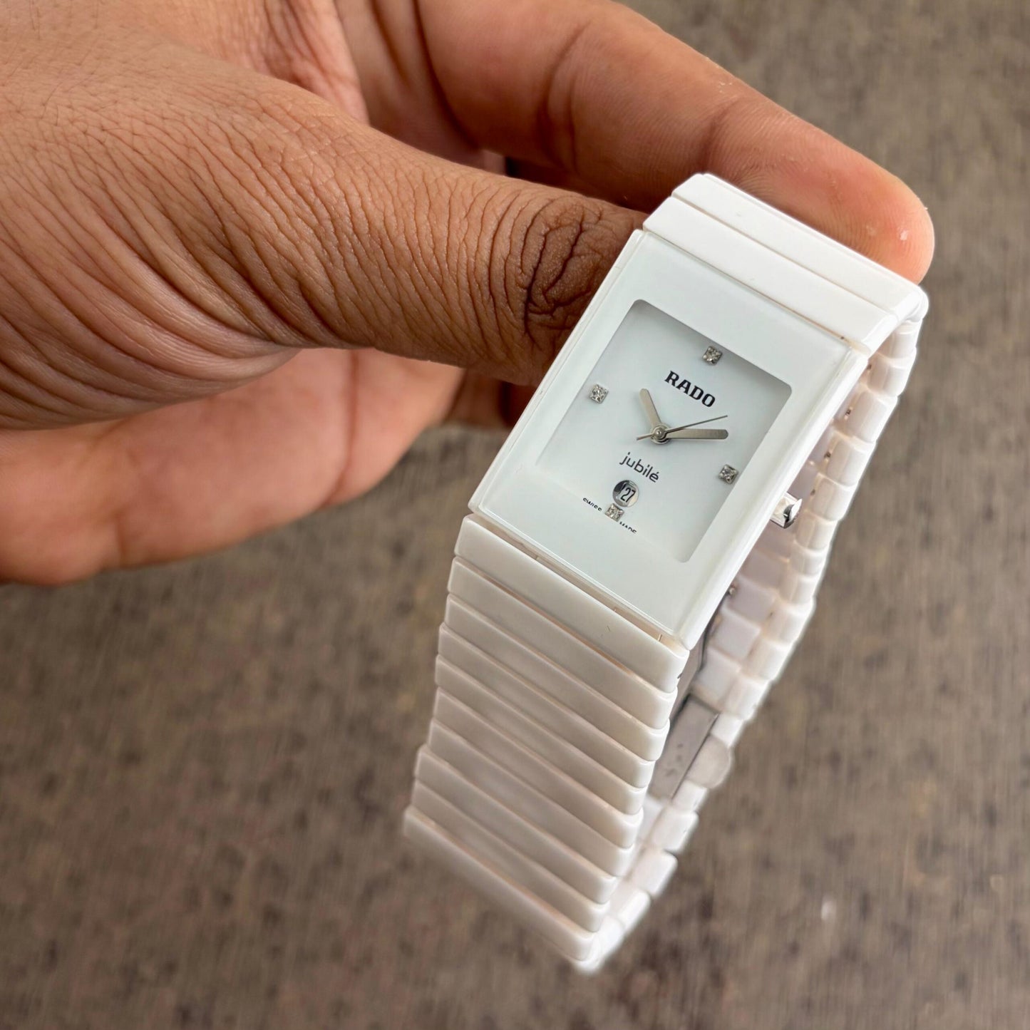 Rado Jubilee White Ceramic Quartz