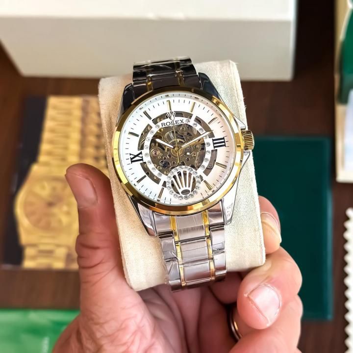 Rolex Automatic Open Heart White Dial