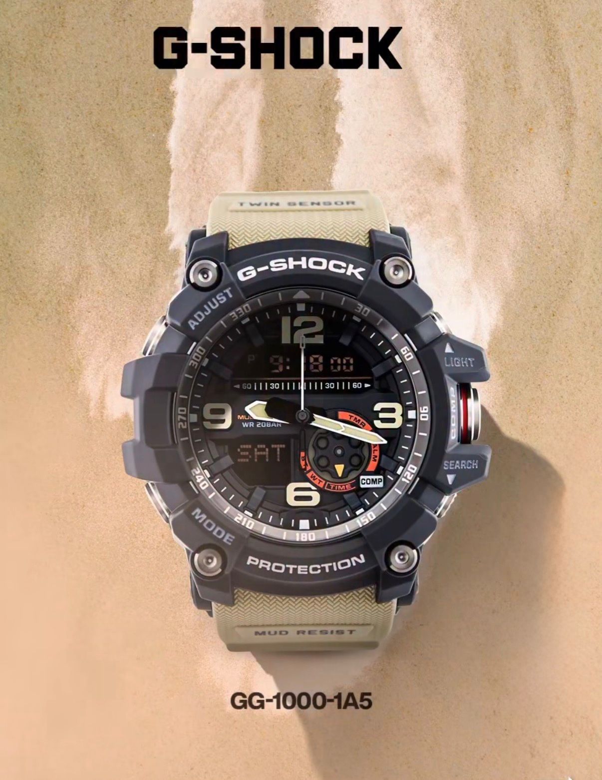 G Shock Casio Mudmaster Analog-Digital