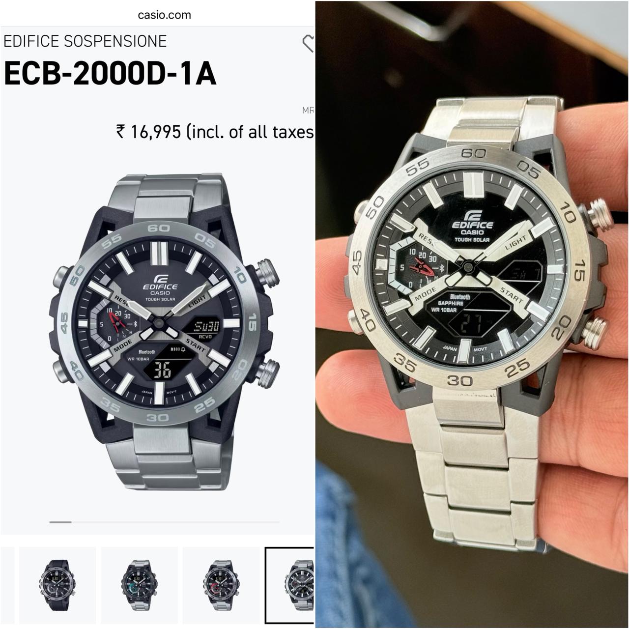 Edifice Casio ECB-2000D-1A Sospensione