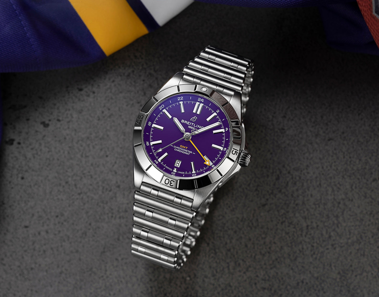 Breitling Chronomat Minnesota Purple Dial