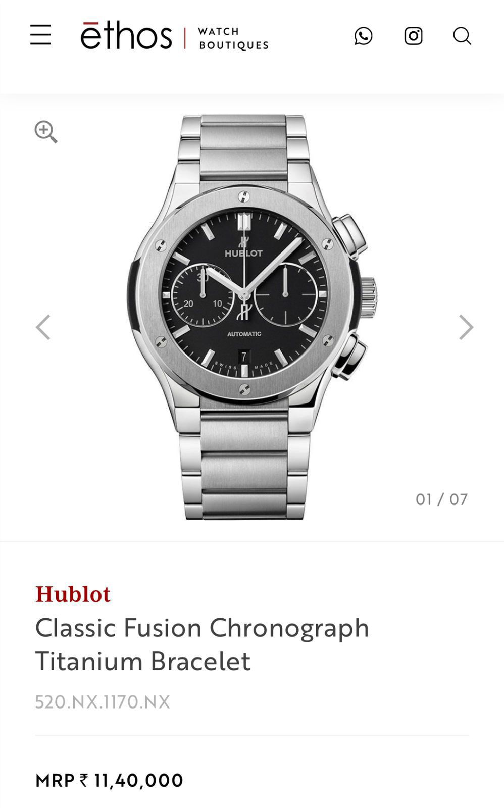 Hublot Big Bang Bold Black Dial