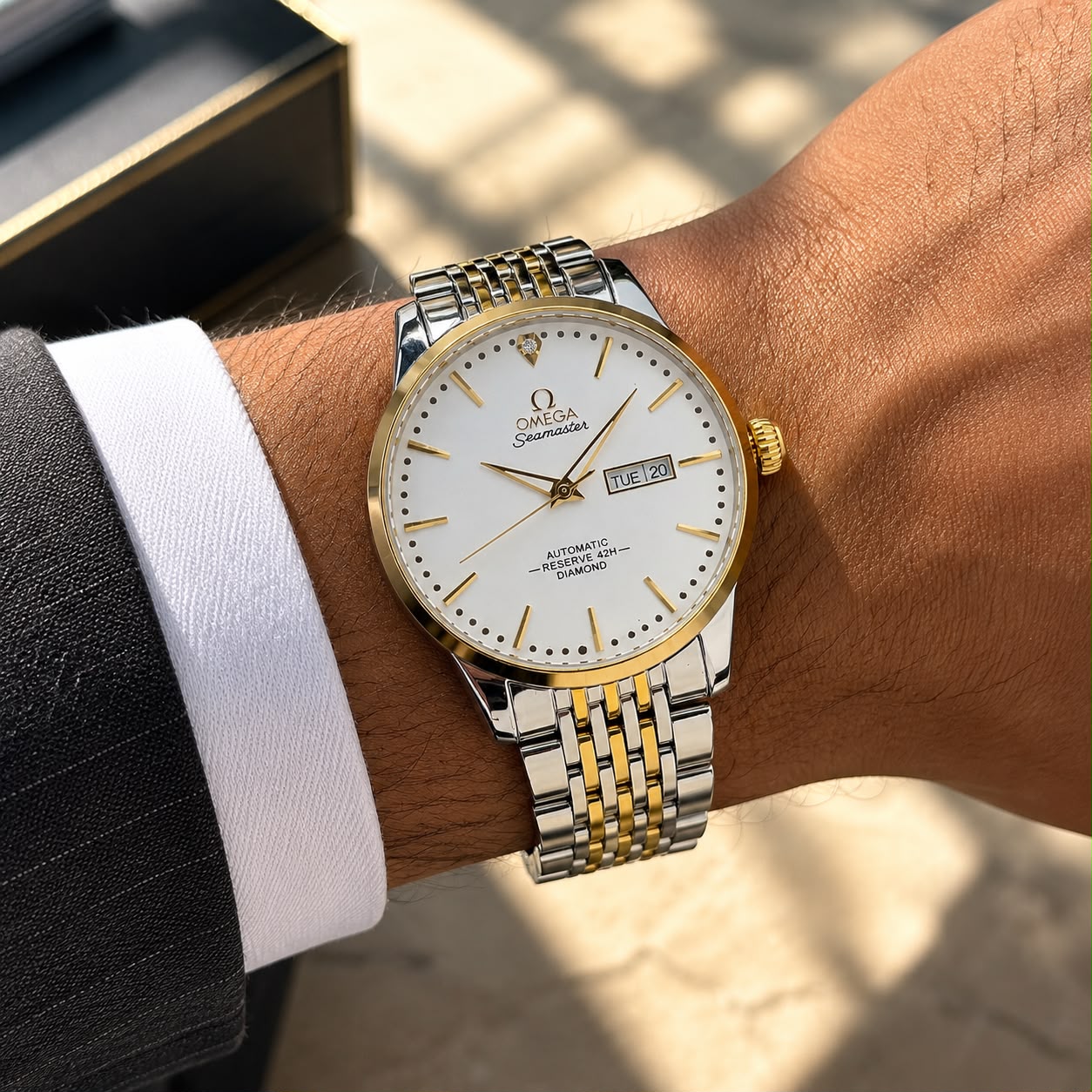 Omega Seamaster Automatic White Dial