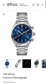 Tag Heuer Carrera Blue Dial Chronograph