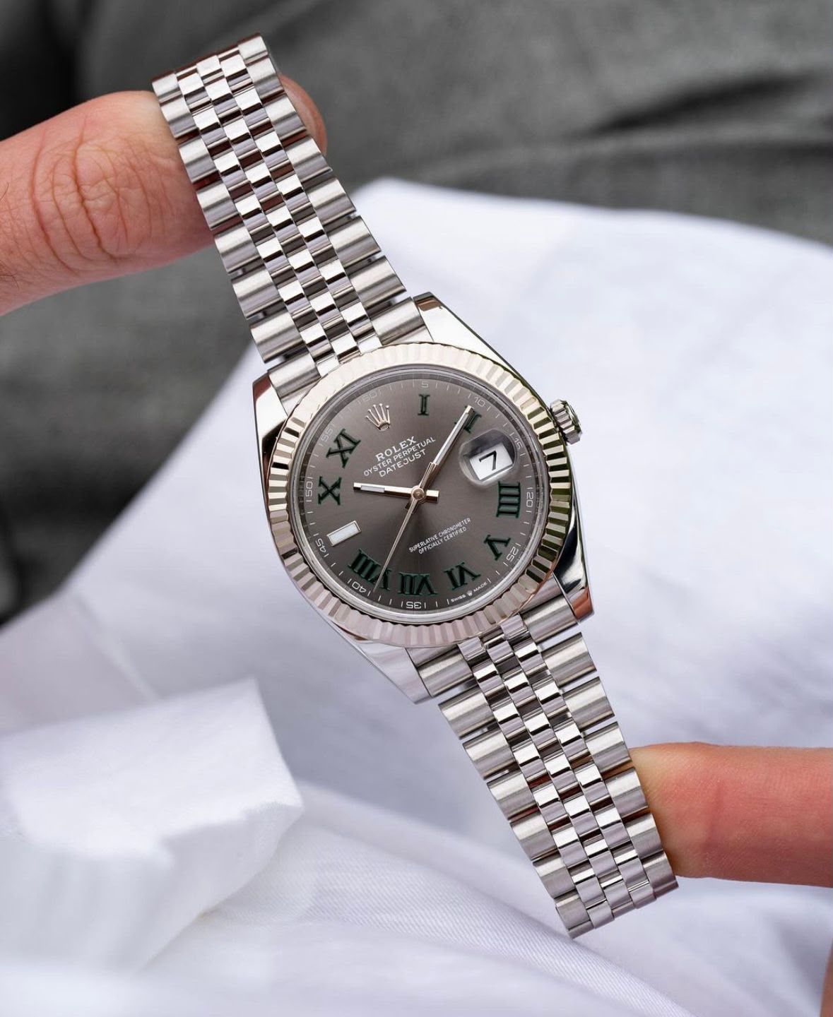 Rolex Oyster Perpetual Grey Dial Automatic