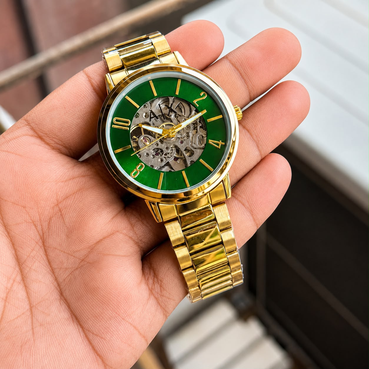 Armani Exchange Skeleton Dial Automatic