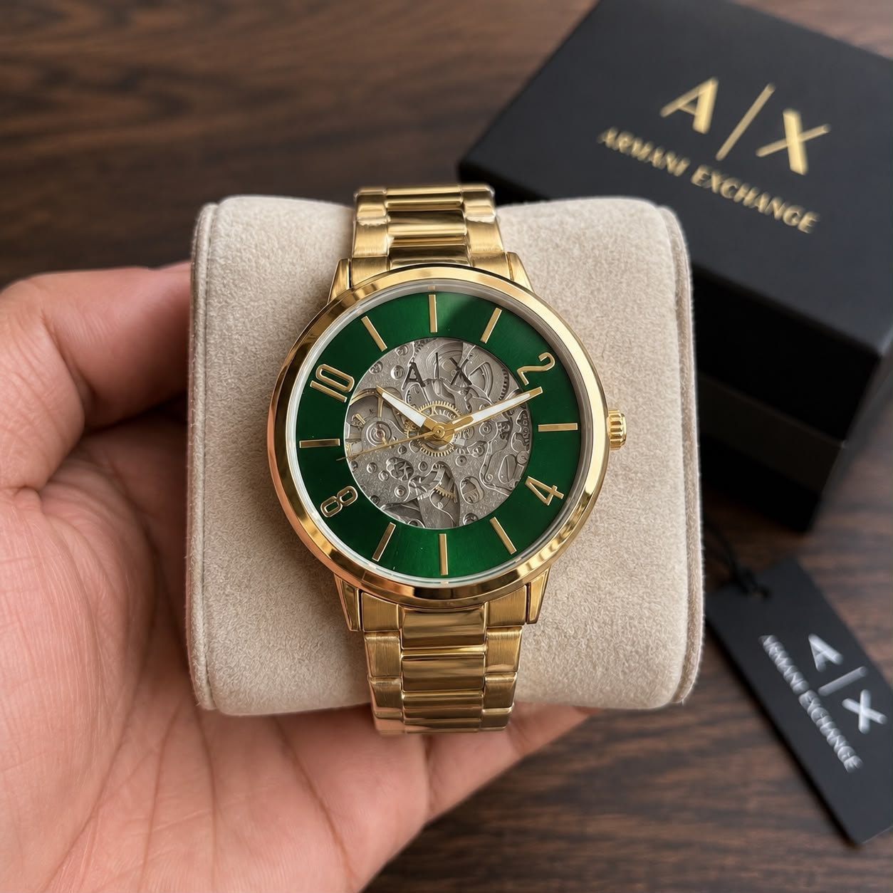 Armani Exchange Skeleton Dial Automatic