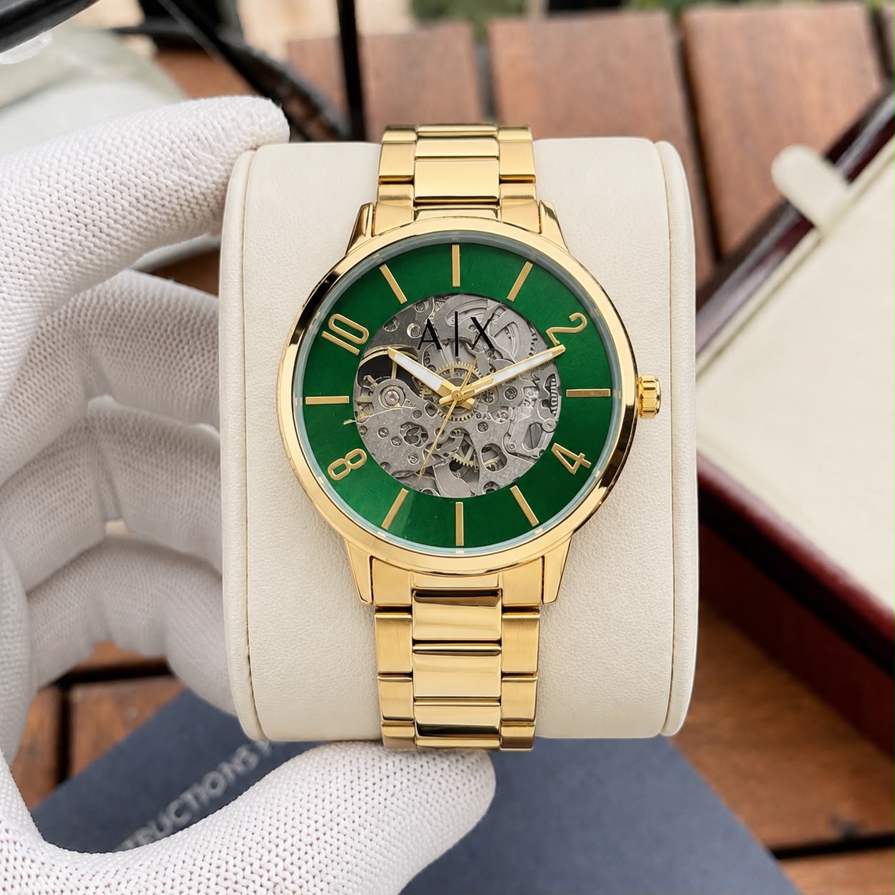 Armani Exchange Skeleton Dial Automatic