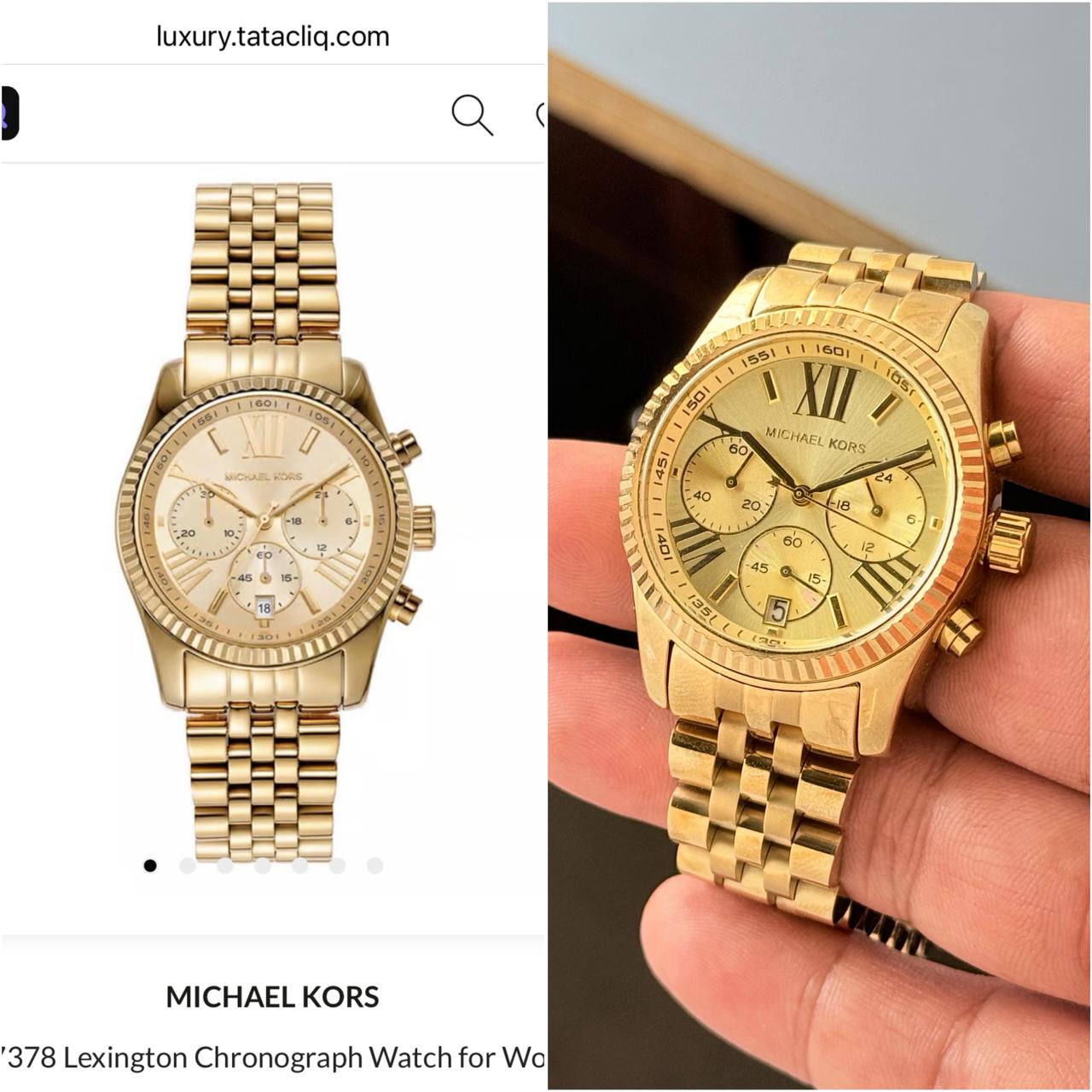 Michael Kors Lexington Gold Chronograph Quartz