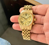 Michael Kors Lexington Gold Chronograph Quartz