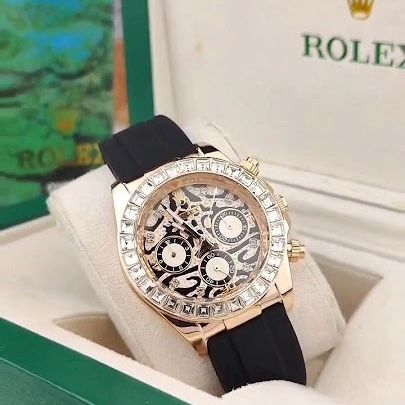 Rolex Tiger Rose Gold Rainbow chronograph