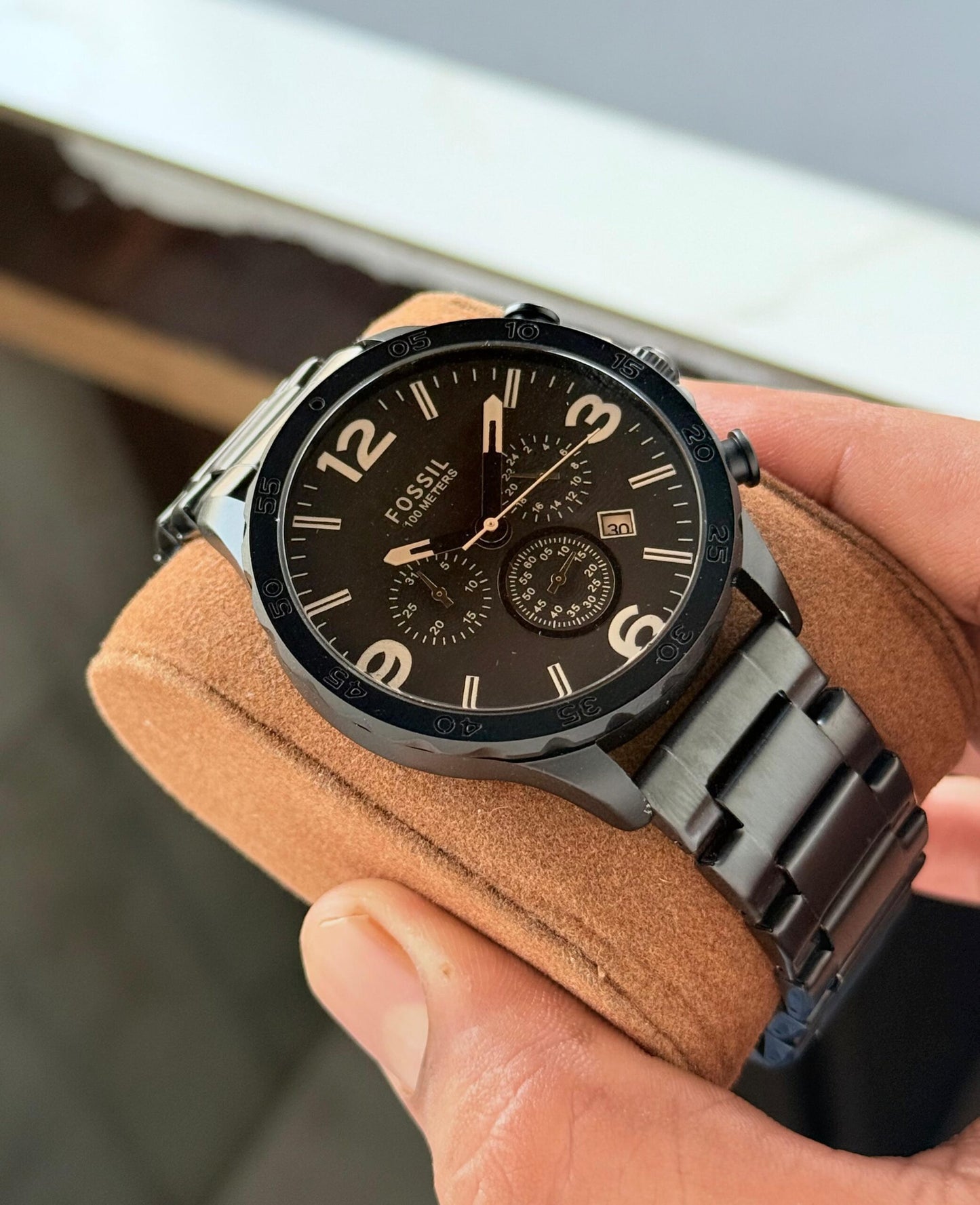 Fossil Nate Chronograph Brown Dial Quartz