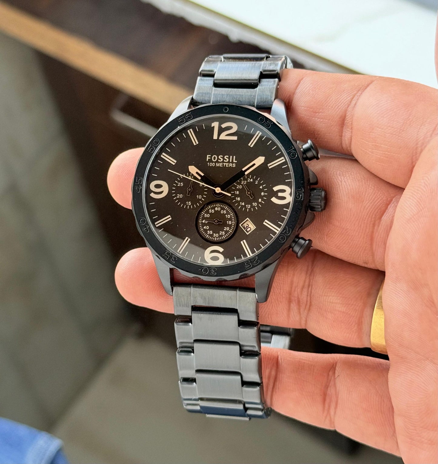 Fossil Nate Chronograph Brown Dial Quartz