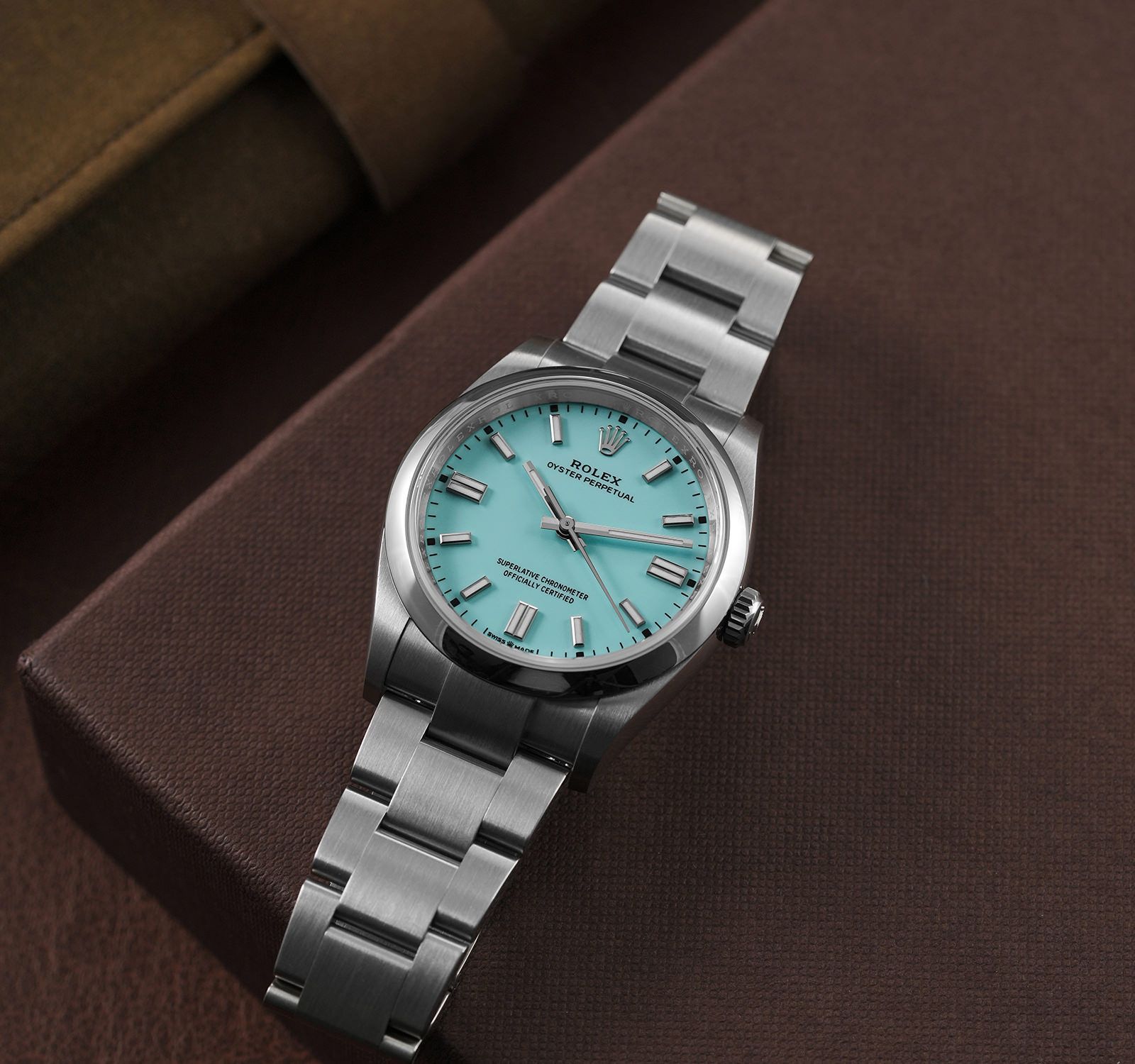 Rolex Oyster Perpetual Tiffany Dial Automatic