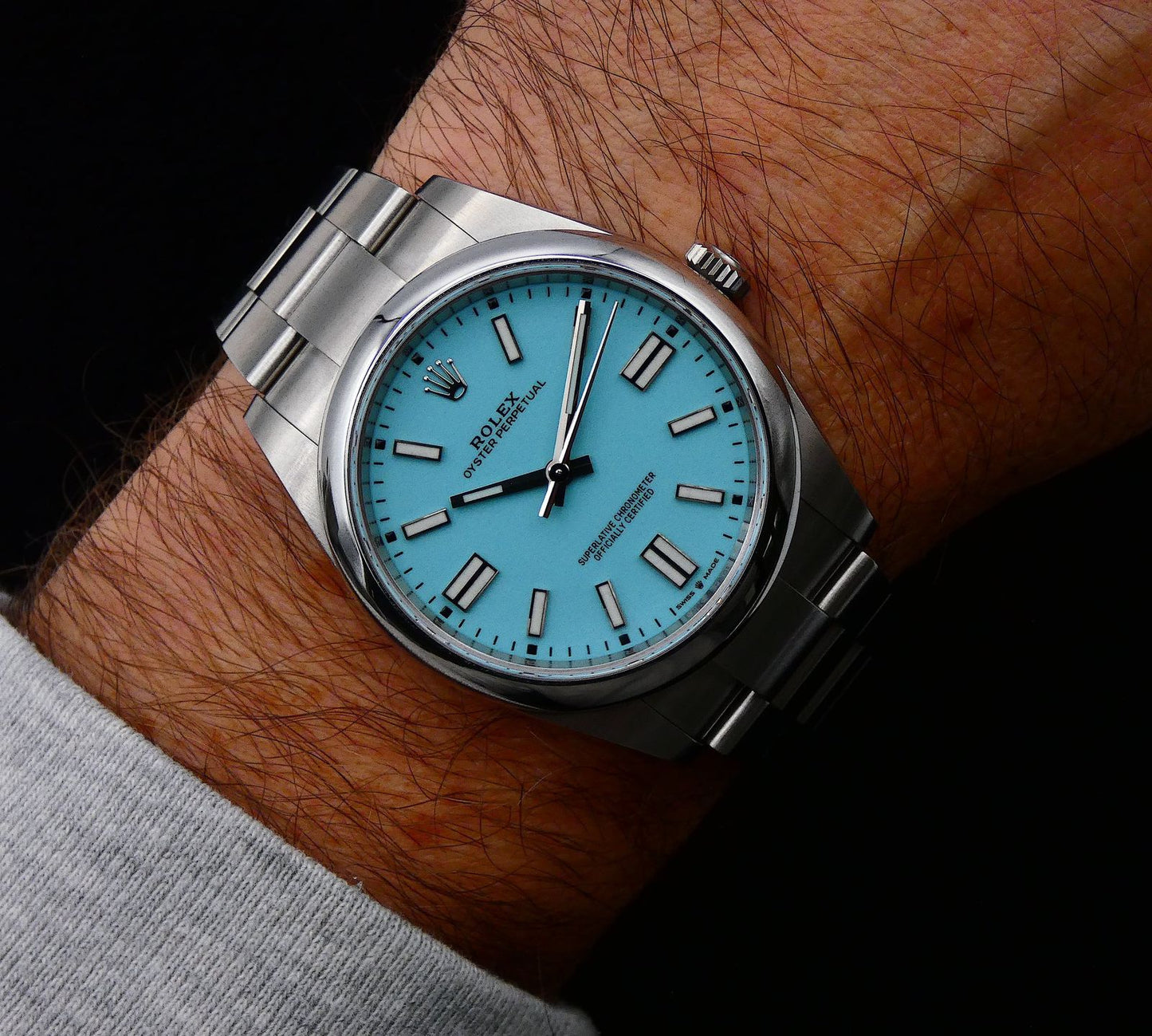 Rolex Oyster Perpetual Tiffany Dial Automatic