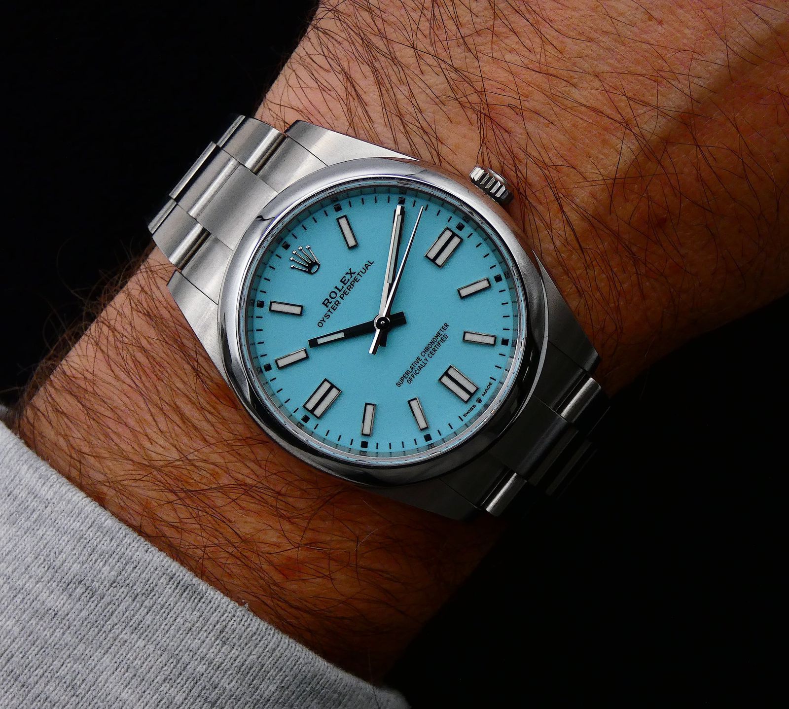 Rolex Oyster Perpetual Tiffany Dial Automatic