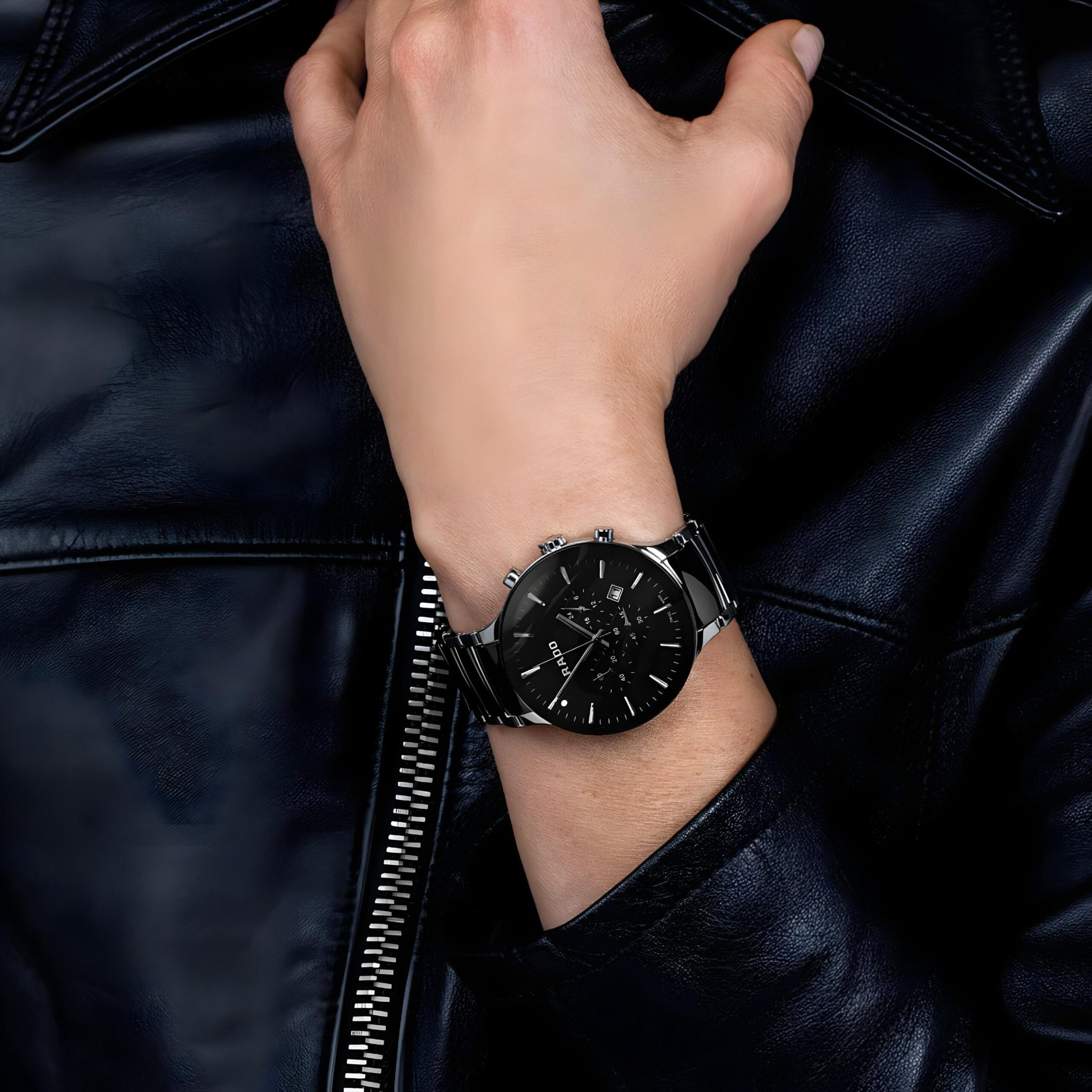 Rado Centrix Black Quartz Chronograph