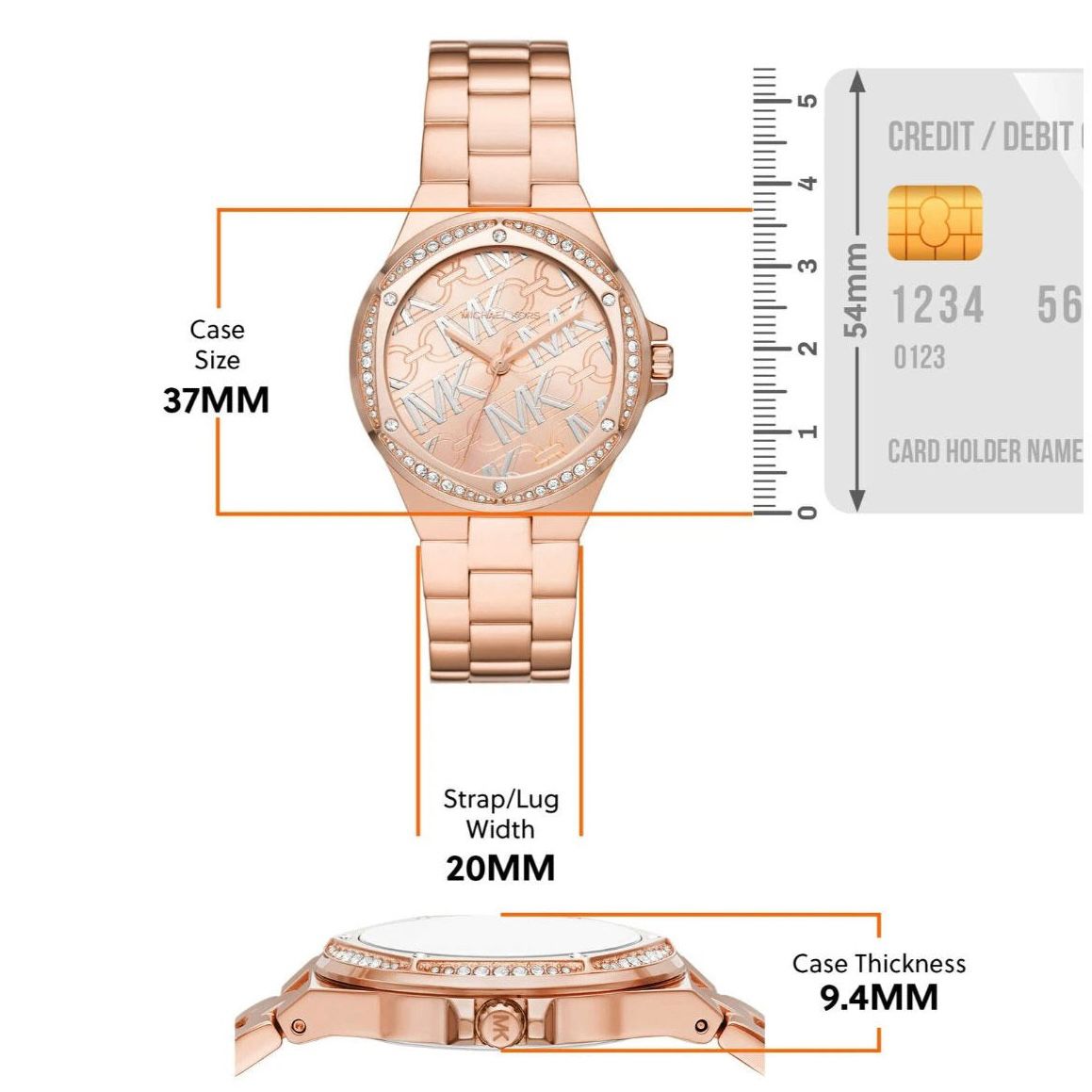 Michael Kors Rose Gold Dial Quartz