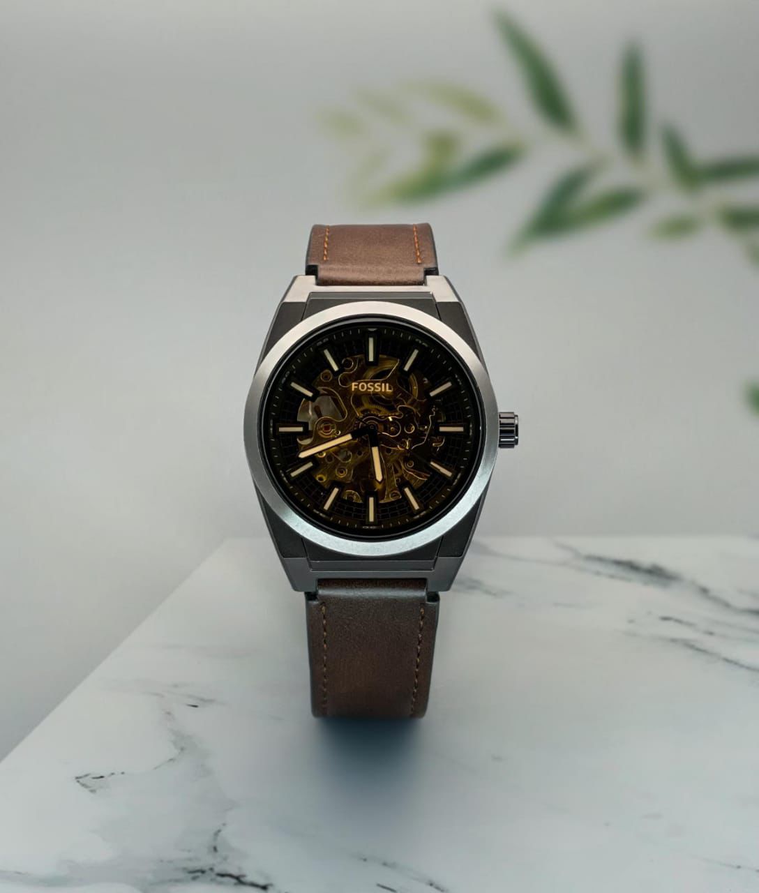 Fossil Brown Analog Dial Automatic