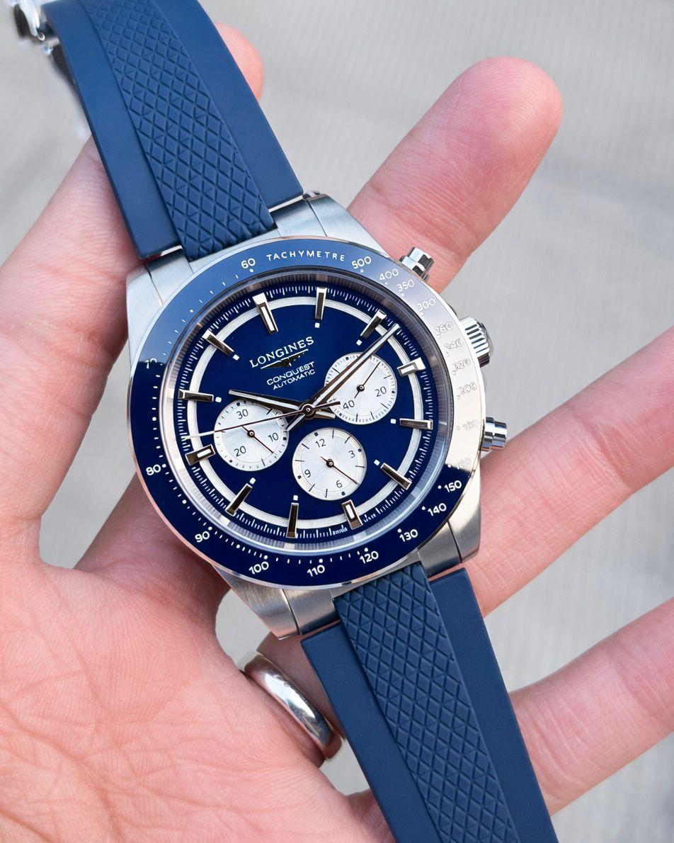 Longines Conquest White &amp; Blue Dial Automatic