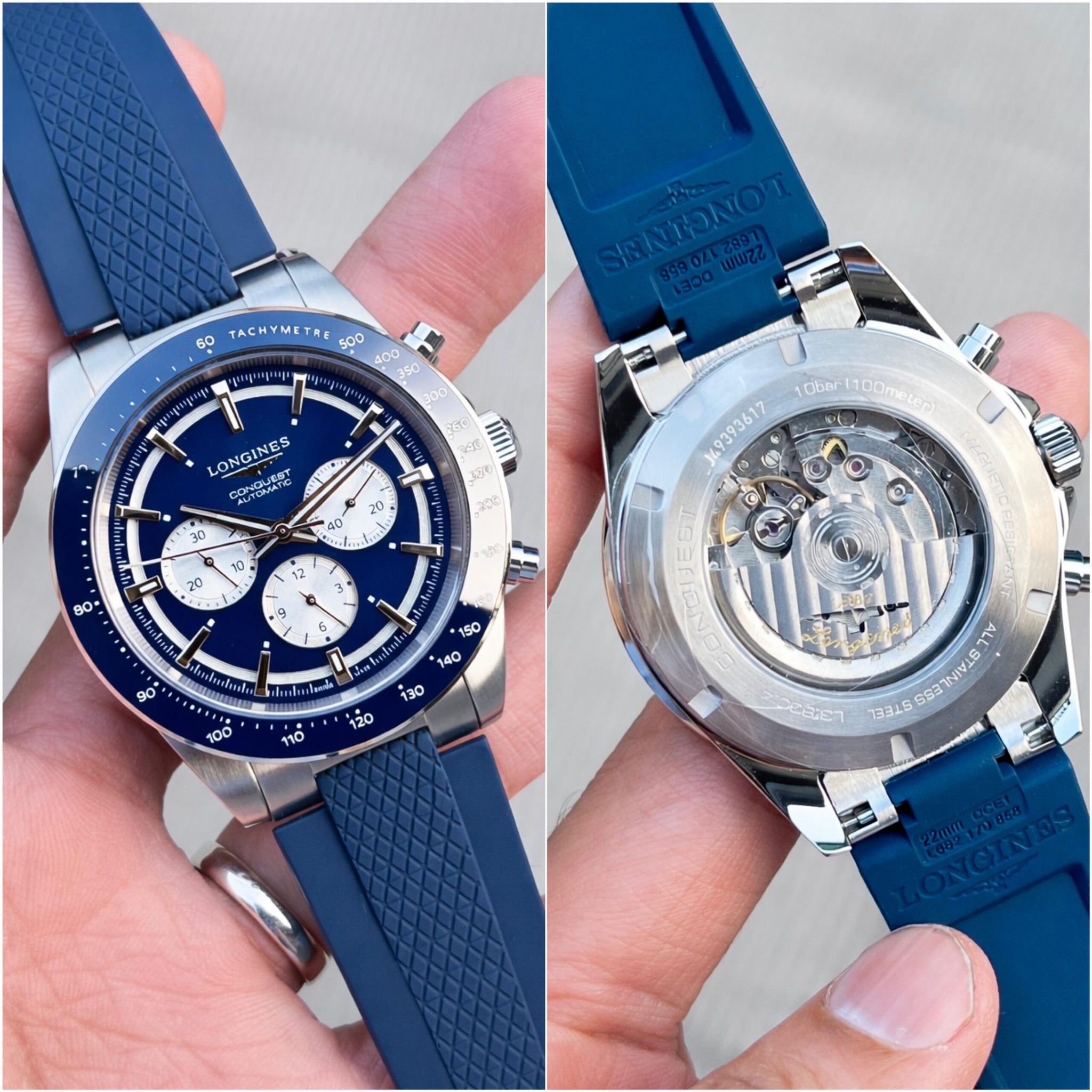 Longines Conquest White &amp; Blue Dial Automatic