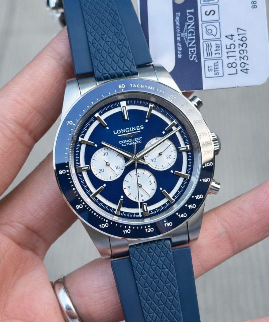 Longines Conquest White &amp; Blue Dial Automatic
