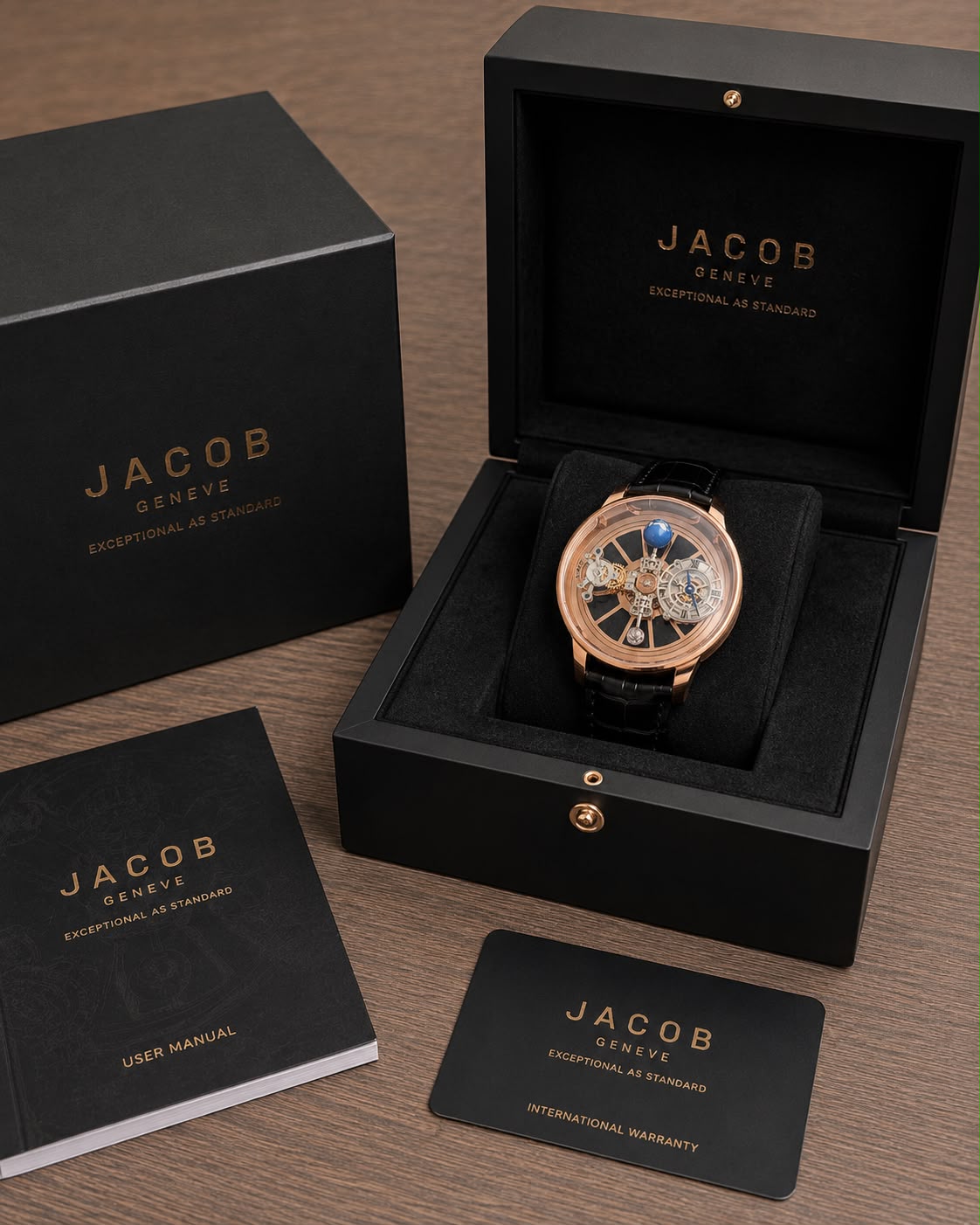 Jacob &amp; Co. Earth Edition Skeleton Dial Quartz