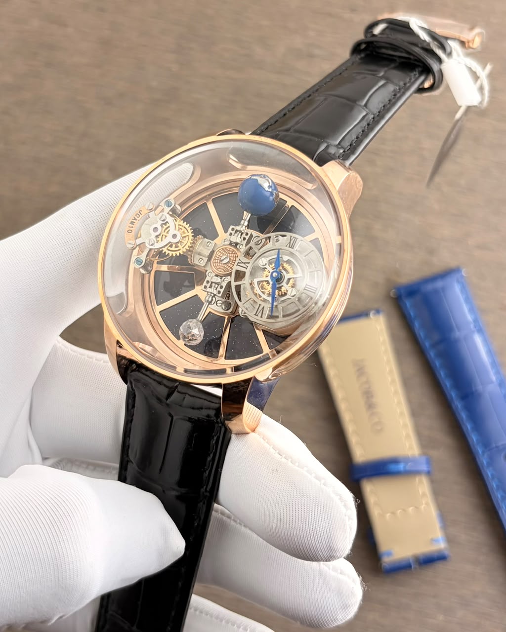 Jacob &amp; Co. Earth Edition Skeleton Dial Quartz