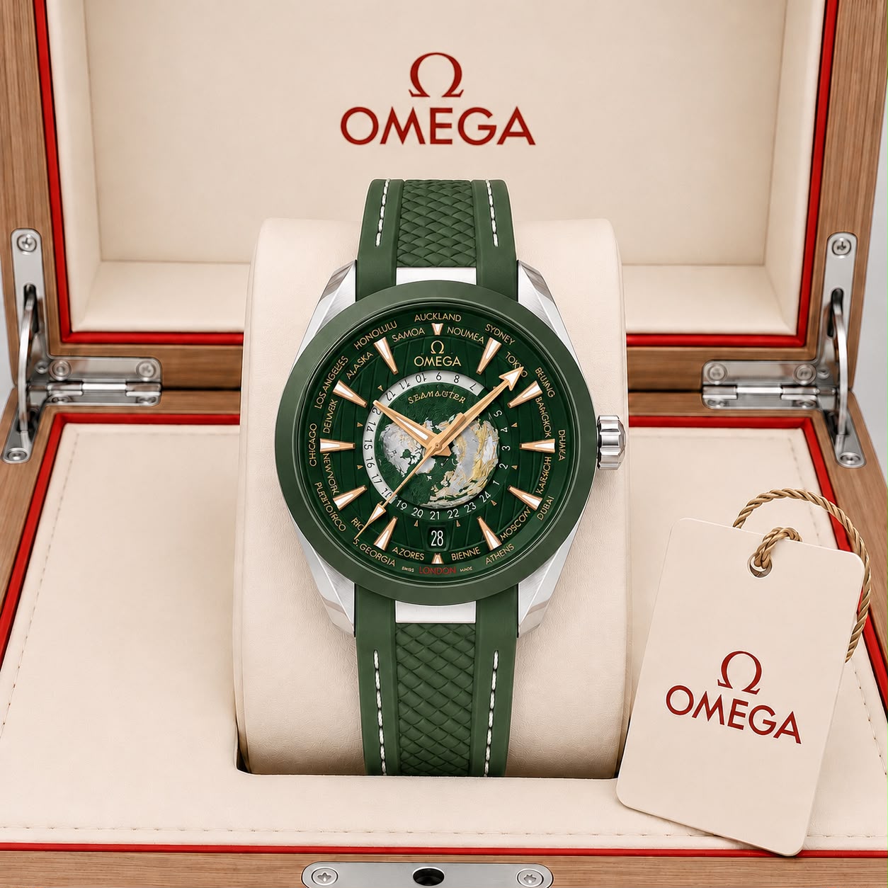 Omega Seamaster World Map Dial Automatic