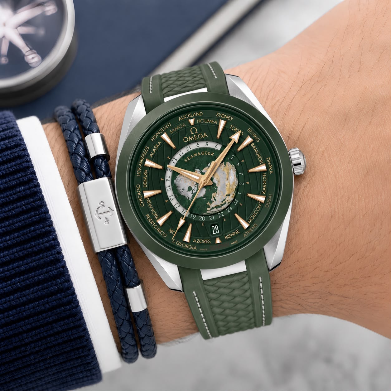 Omega Seamaster World Map Dial Automatic