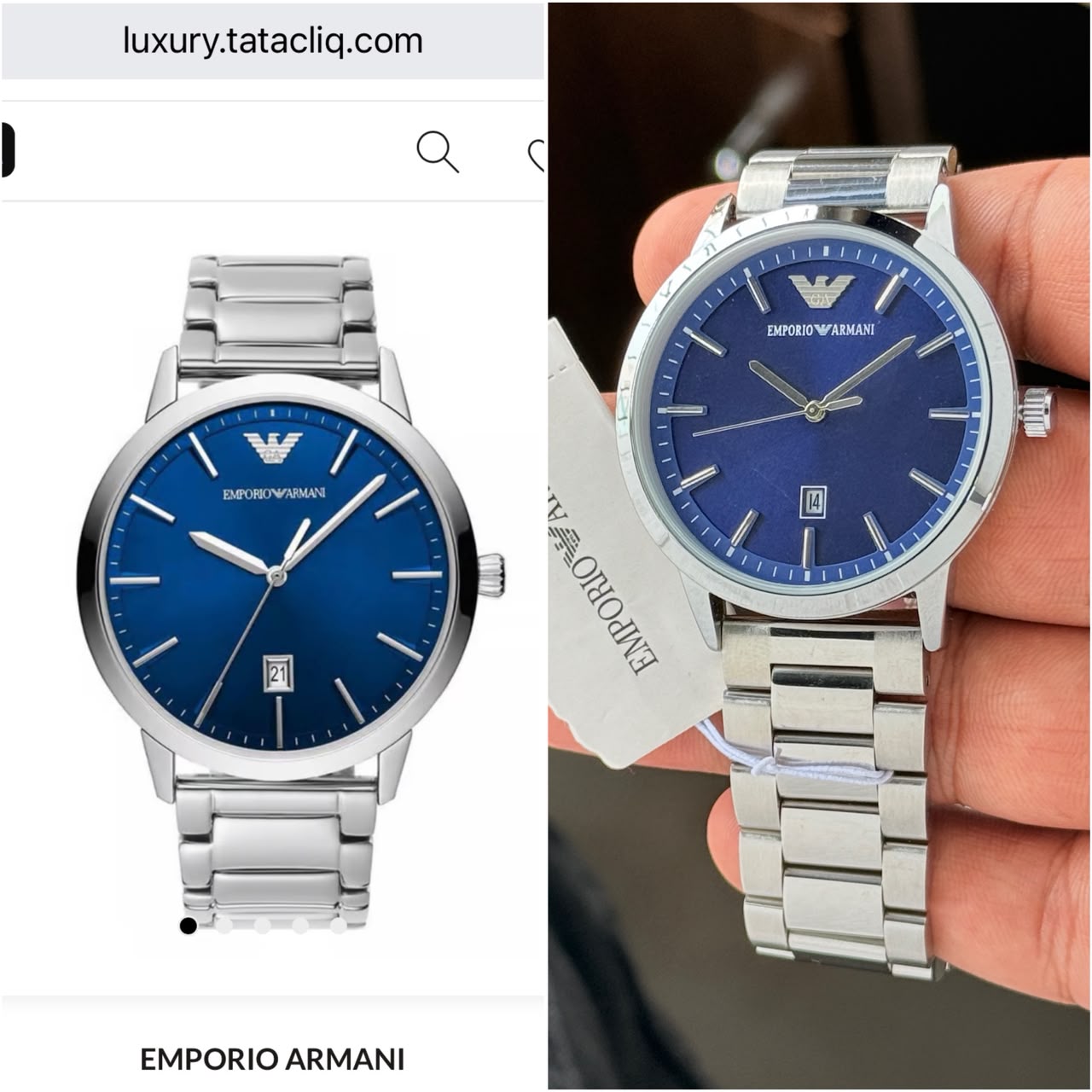Emporio Armani Renato Series Blue Dial