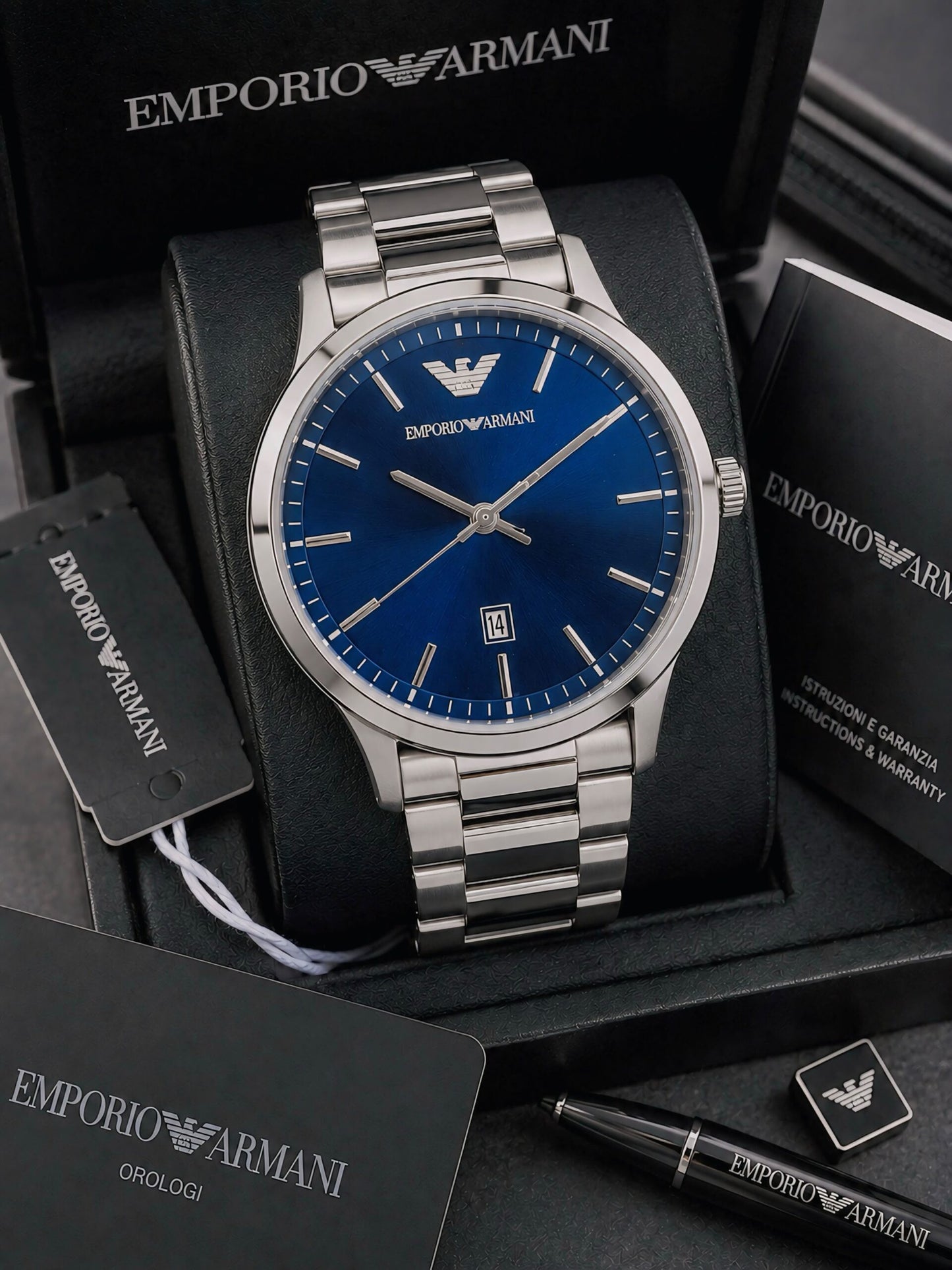 Emporio Armani Renato Series Blue Dial