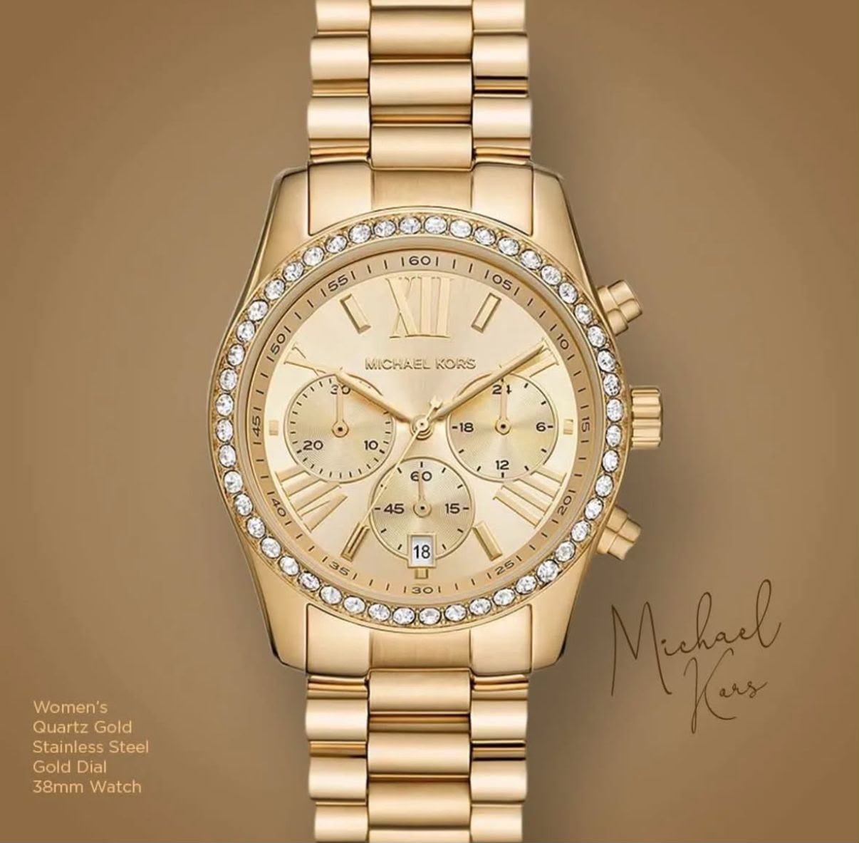 Michael Kors Gold Dial 36mm Quartz