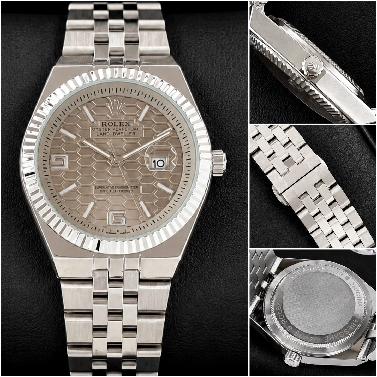 Rolex Grey Textured Dial Quartz