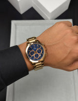 Rado Rosegold Blue Dial Chronograph