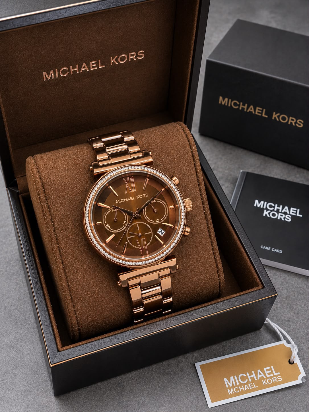 Michael Kors Sofie Chocolate Brown Dial