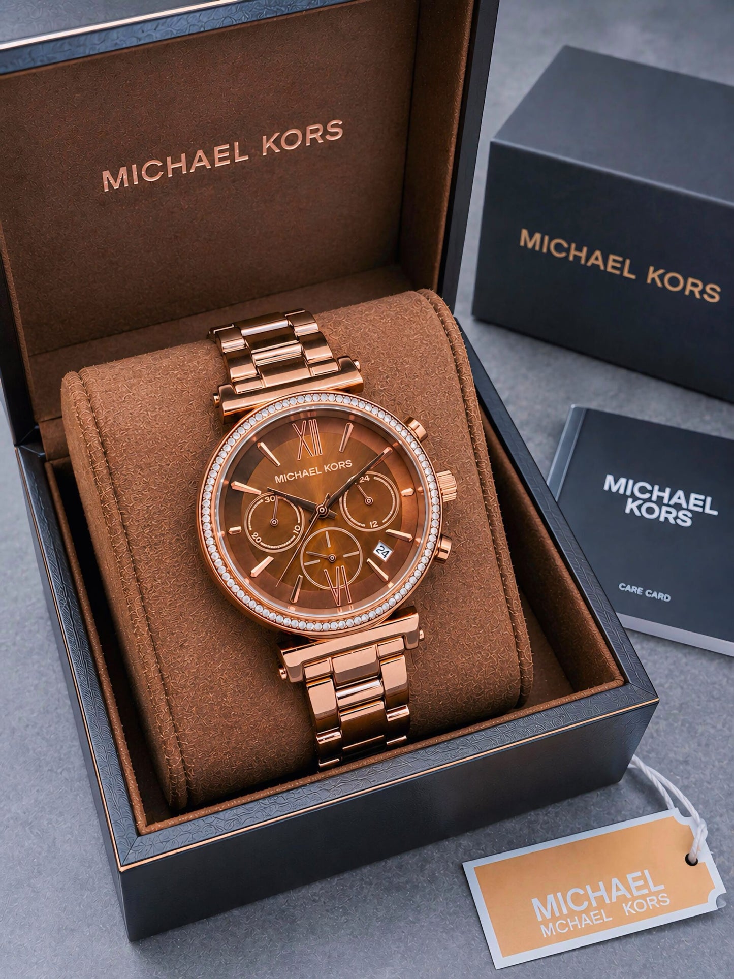 Michael Kors Sofie Chocolate Brown Dial